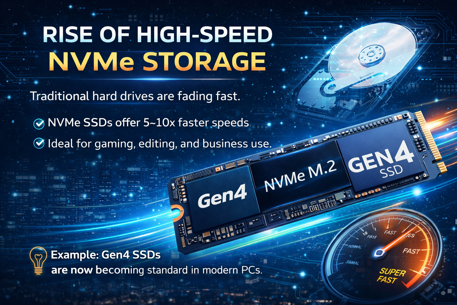 ⚡ Rise of High-Speed NVMe Storage