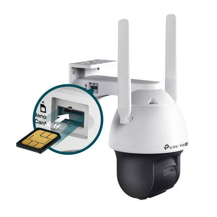 TP-Link VIGI C540-4G 4MP Outdoor Full-Color 4G Pan Tilt Network Camera