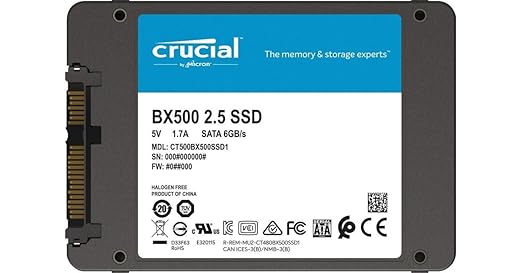 Crucial BX500 500GB 2.5-inch SATA SSD Solid State Drive