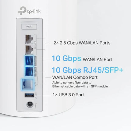 TP-Link BE33000 Deco BE95 Quad-Band Whole Home Mesh WiFi 7 System - 2 Pack