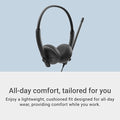 Dell WH125 Wired Headset with Noise-Reducing Boom Microphone