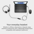 Dell WH125 Wired Headset with Noise-Reducing Boom Microphone