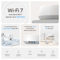 TP-Link Deco BE25 BE5000 Whole Home Mesh WiFi 7 System - 2 Pack