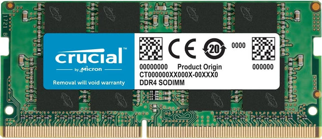 Crucial 4GB DDR4 2666Mhz CL19 SODIMM RAM Memory Module for Laptops